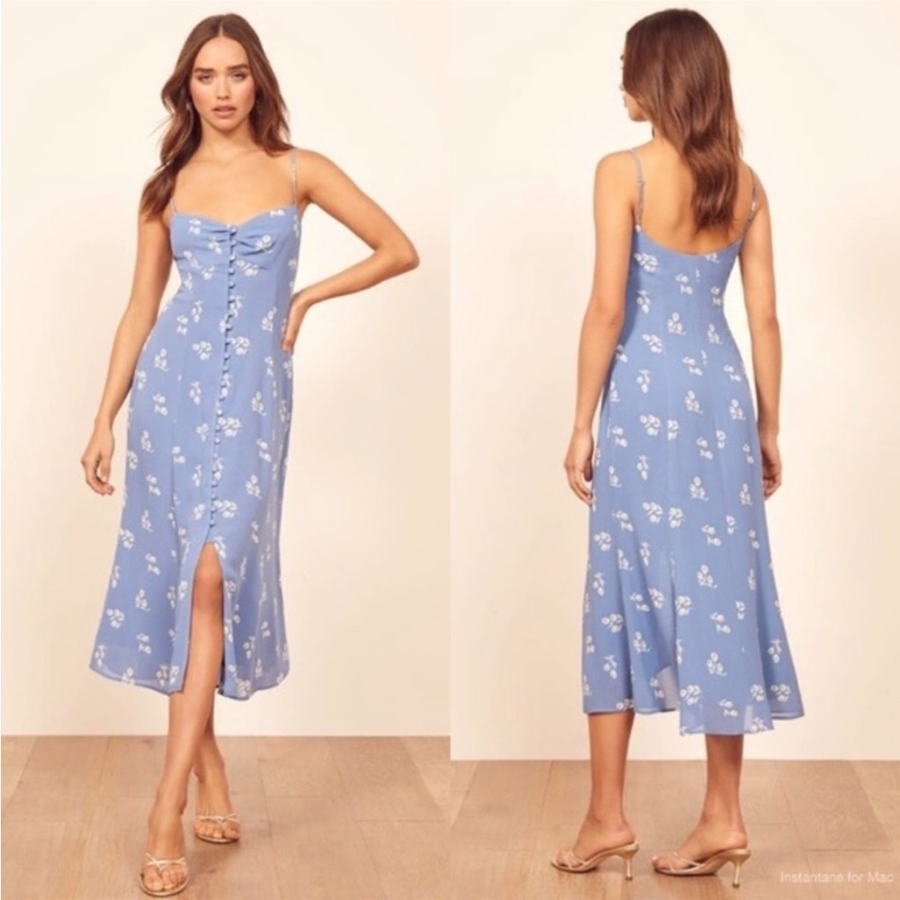 Reformation Cybill button front sundress Verona